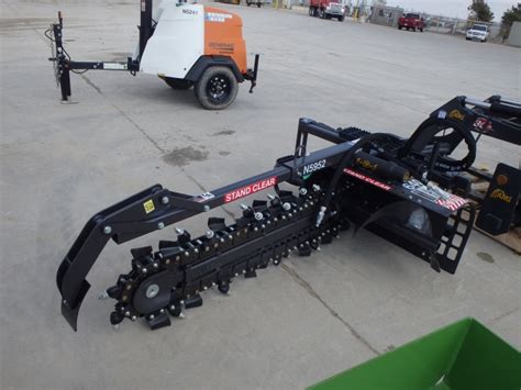 skid steer trenching tool|used trenchers for skid steers.